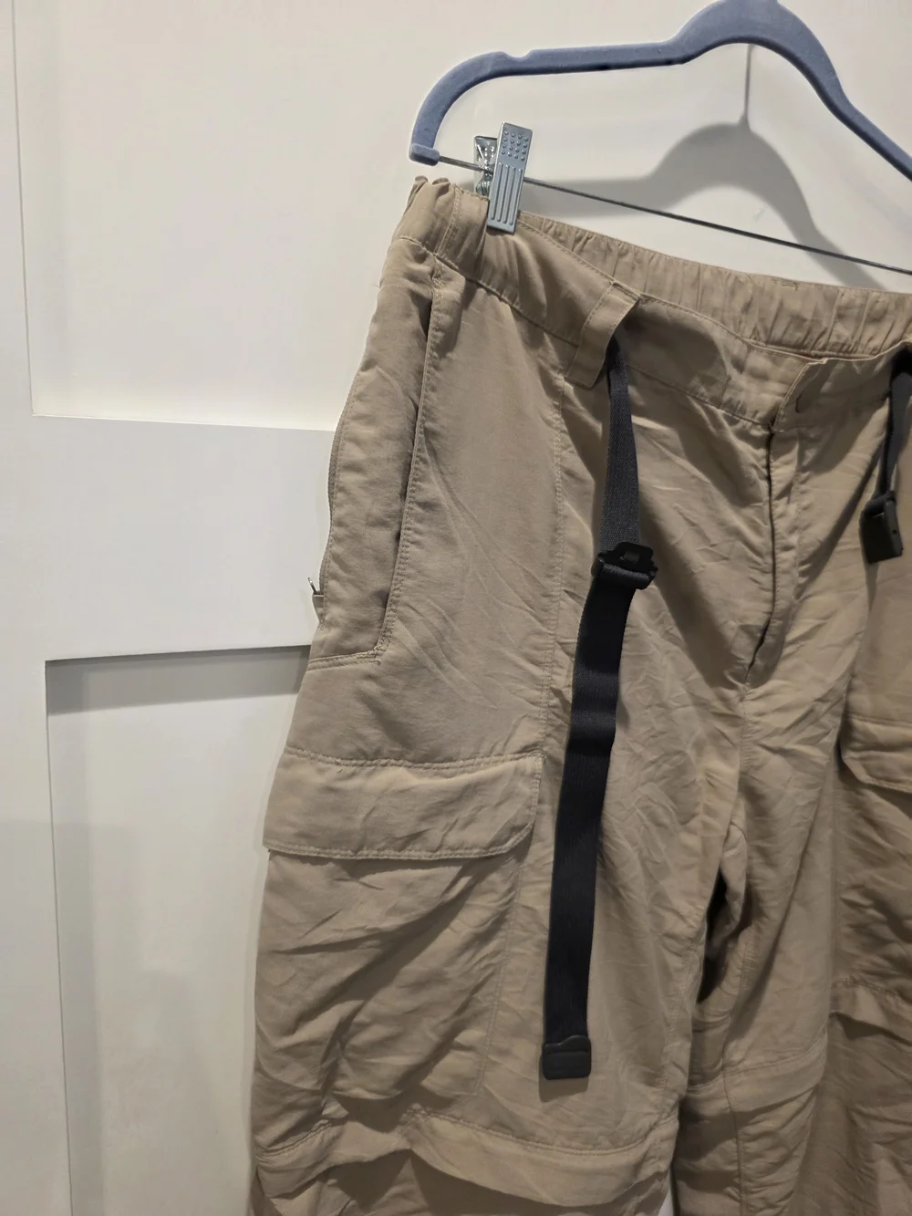 The North Face Paramount Peak Convertible Pants Men’s XXL Tan 39x32 Belt Flaw